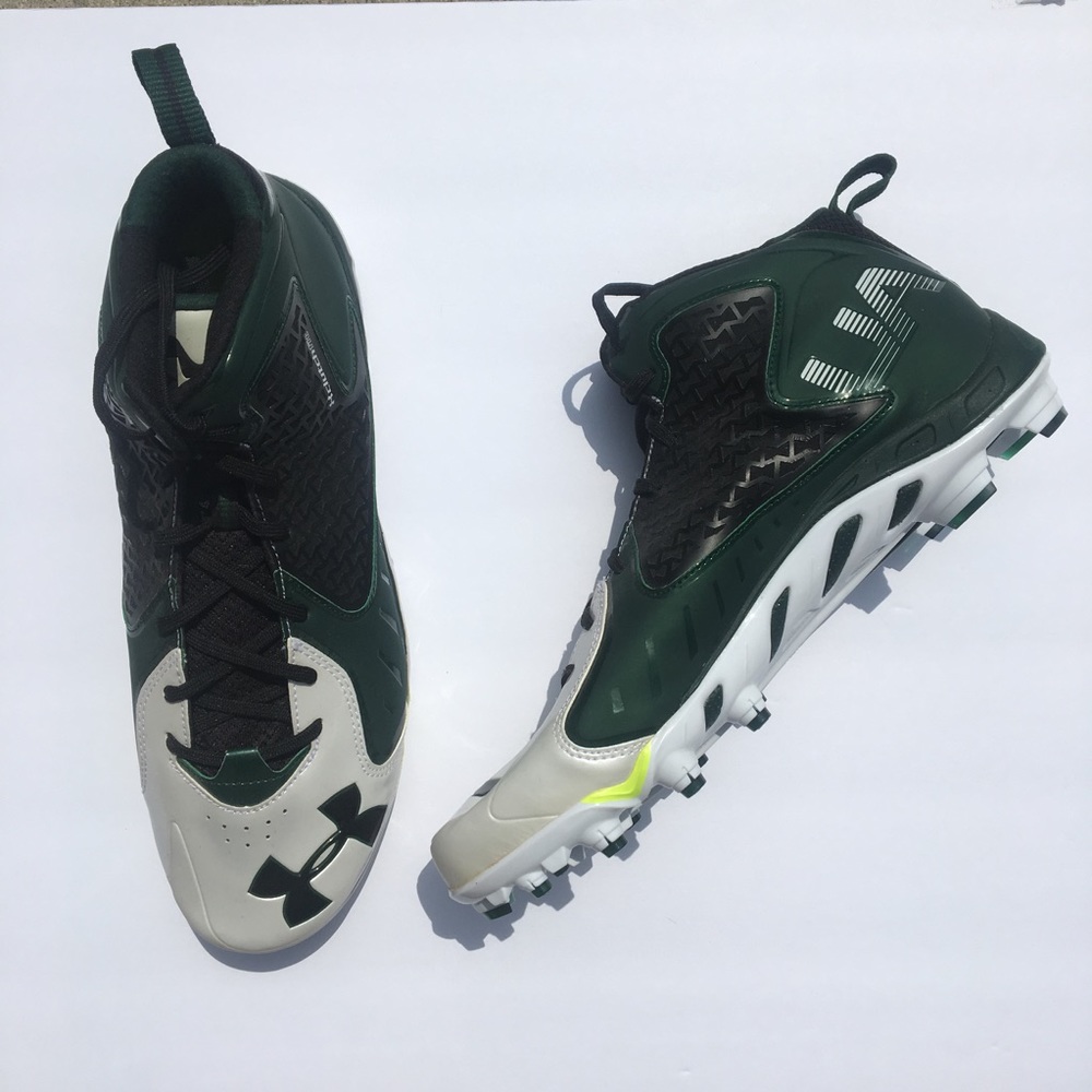 NEW Under Armour Clutchfit Spine Cleat Green